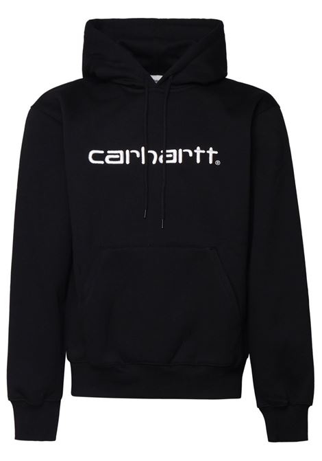 hooded carhartt sweatshirt man black CARHARTT WIP | I0305470D2.XX
